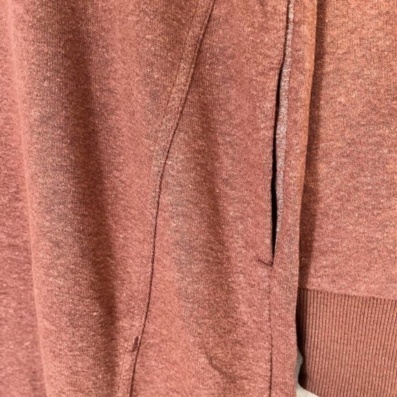 Prana Cozy Up Terry Dress Lace Up Neck Long Sleeve Brown S New Roux Heather #36 - Picture 5 of 6